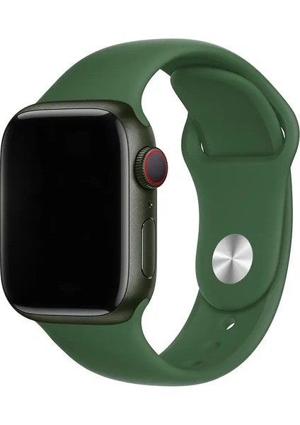 Apple Watch 8 Uyumlu 41MM Klasik Silikon Kordon 3'lü Set Siyah, Beyaz, Yeşil