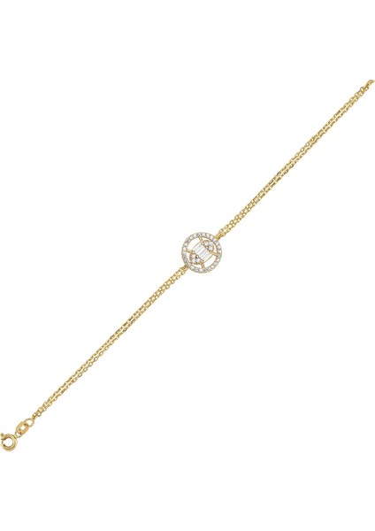 Altın Bagetli Oval Model Bileklik fiyatları