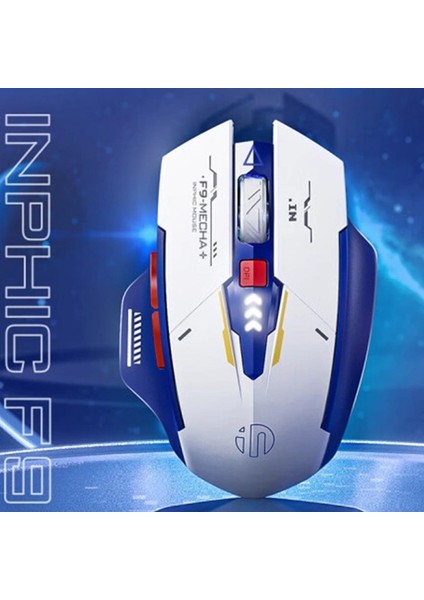 F9 Kablosuz Fare, Şarj Edilebilir Sessiz Kullanım 2.4g USB Mouse