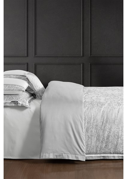 Laney Gri Çift Kişilik %100 Pamuk Saten "400 Tc" Nevresim Takımı fırsatları