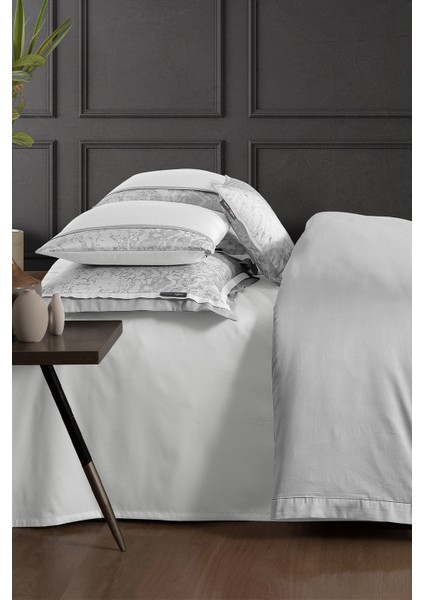 Laney Gri Çift Kişilik %100 Pamuk Saten "400 Tc" Nevresim Takımı indirimleri