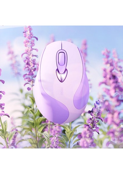M8 Kablosuz Fare, Şarj Edilebilir Sessiz Kullanım 2.4g USB Mouse
