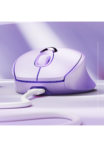 M8 Kablosuz Fare, Şarj Edilebilir Sessiz Kullanım 2.4g USB Mouse