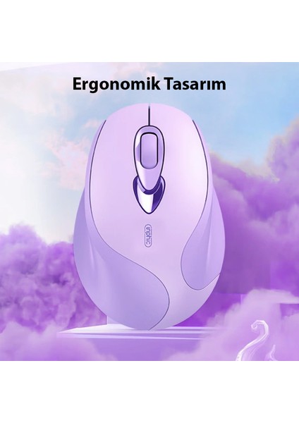 M8 Kablosuz Fare, Şarj Edilebilir Sessiz Kullanım 2.4g USB Mouse