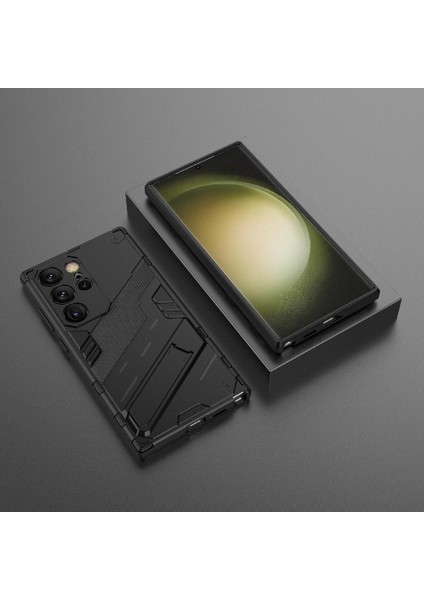 Samsung Galaxy S24 Ultra 5g Sağlam Askeri Kickstand Koruyucu Kılıf (Yurt Dışından)