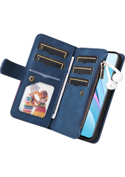 Xiaomi 10T Lite Fermuar Cüzdan Tarzı Kickstand Koruyucu Kılıf (Yurt Dışından) fırsatları