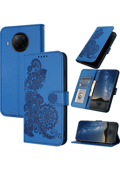 Telefon Kılıfı Xiaomi Redmi Note 9 Pro/9s Bilek Kayışlı Manyetik Koruyucu Cüzdan Koruyucu Kapaklı Telefon Kılıfı (Yurt Dışından)