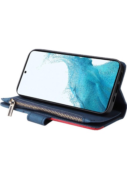 Kart Yuvası Standı ile Samsung Galaxy S23 Iki Renkli Dikiş Için Kılıf (Yurt Dışından) fırsatları