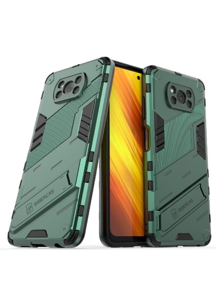 Xiaomi Poco X3 Nfc Koruyucu Kapak Için Kılıf Kickstand Sağlam Askeri (Yurt Dışından)