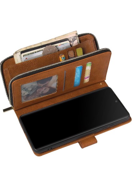 El Kayışı Cüzdan Kılıf ile Samsung Galaxy S20 Ultra Kart Tutucu Için Kılıf (Yurt Dışından) modelleri