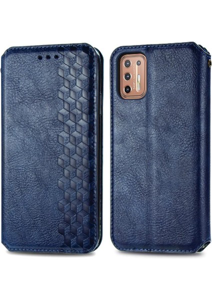 Motorola Moto G9 Artı Cüzdan Fonksiyonu Zarif Iş Deri (Yurt Dışından)