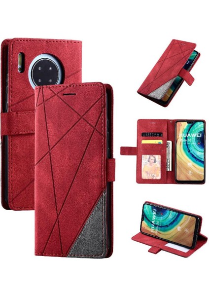 SZY Market Huawei Mate 30 Için Kılıf Cüzdan Flip Folio Darbeye Manyetik Pu Deri (Yurt Dışından)