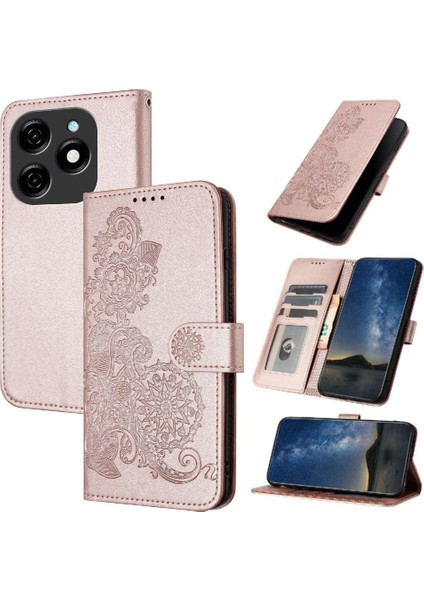 Tecno Spark 20 Flip Folio Kitap Kickstand Koruyucu Kart Pu (Yurt Dışından)