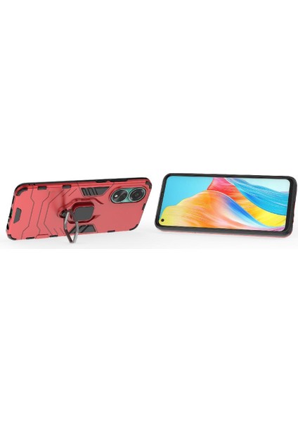 Oppo A58 4g Için Kılıf 360 &deg; Dönen Halka Darbeye Kapak Kickstand Askeri (Yurt Dışından) fiyatları