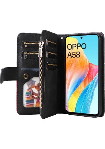 SZY Market Kart Yuvası Standı Dokuz Kart ile Oppo Nine 4g Iki Renkli Dikiş Için Kılıf (Yurt Dışından)