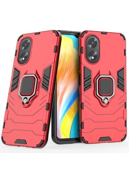 Oppo A38 4g Darbeye Kapak Için Kılıf 360 &deg; Dönen Halka Kickstand Askeri (Yurt Dışından)