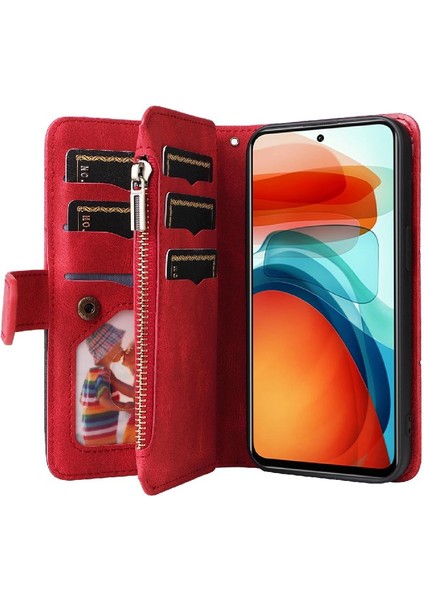 Xiaomi Redmi Not 10 Pro Dokuz Kart Yuvaları Iki Renkli Dikiş (Yurt Dışından)