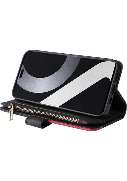 Xiaomi 13 Lite Dokuz Kart Yuvaları Fermuar Cüzdan Tarzı Kickstand (Yurt Dışından)