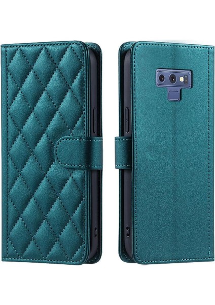 Samsung Galaxy Not 9 Için Telefon Kılıfı El Kayışı Manyetik Flip Folio Kart (Yurt Dışından)