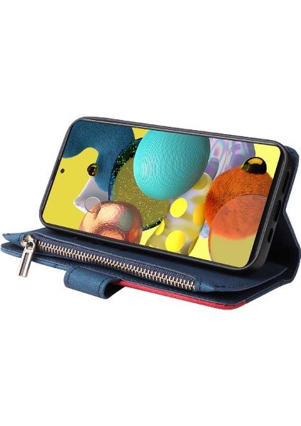 Samsung Galaxy A51 5g Kickstand Koruyucu Iki Renkli Dikiş Için Kılıf (Yurt Dışından)