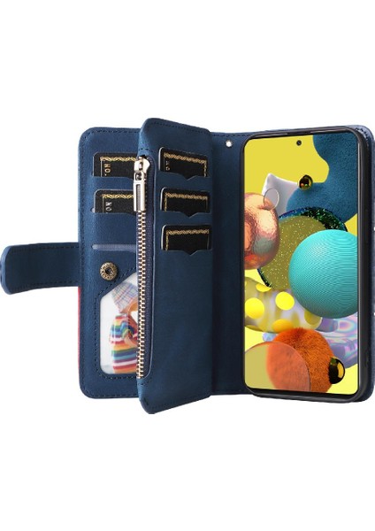 Samsung Galaxy A51 5g Kickstand Koruyucu Iki Renkli Dikiş Için Kılıf (Yurt Dışından)
