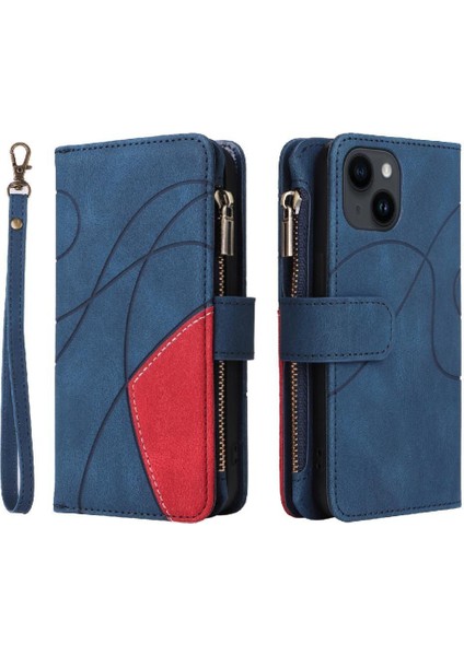 Kart Yuvası Standı Dokuz Kart ile IPhone 15 Kickstand Koruyucu Kılıf (Yurt Dışından)