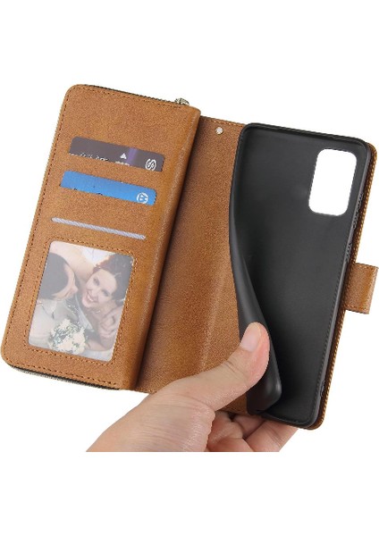 Samsung Galaxy S20 Flip Kapak Için Kılıf Kart Tutucu Cüzdan Kılıf ile 9 Kart (Yurt Dışından) modelleri
