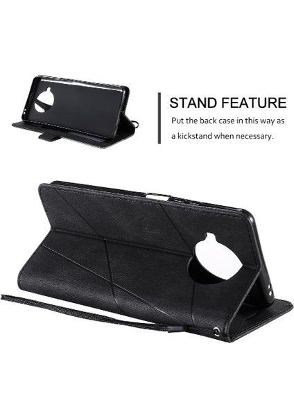Xiaomi 10T Lite Manyetik Kart Tutucu Için Kılıf Kickstand Darbeye Pu Flip (Yurt Dışından) modelleri