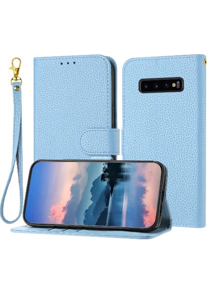 Samsung Galaxy S10 Artı Flip Folio Cüzdan Kart Yuvaları Tutucu Için Telefon Kılıfı (Yurt Dışından)