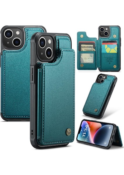 IPhone 14 Artı Kart Tutucu Rfıd Engelleme Pu Ince (Yurt Dışından)