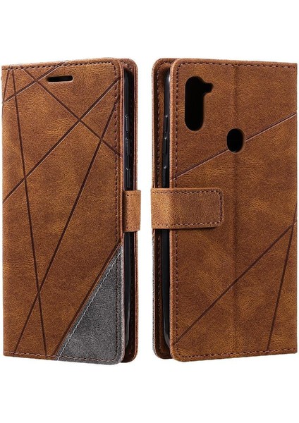 Samsung Galaxy A11 Için Kılıf Cüzdan Flip Folio Manyetik Kart Tutucu Pu (Yurt Dışından)