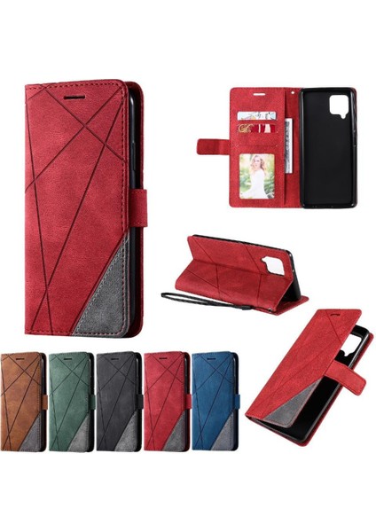 Samsung Galaxy Case 5g Darbeye Dayanıklı Manyetik Kart Tutucu Kickstand (Yurt Dışından)