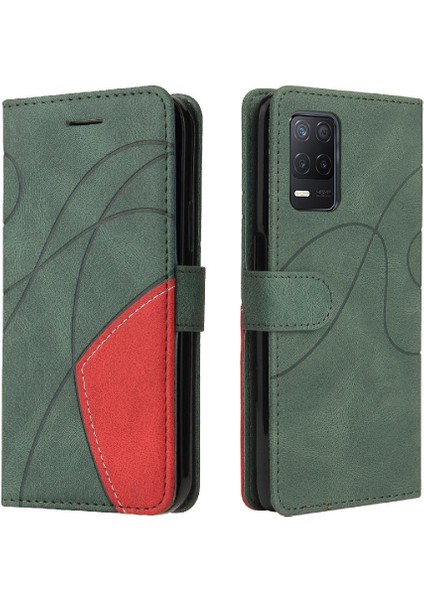 Kart Yuvası Standı ile Realme 8 5g Pu Deri Flip Folio Kılıf (Yurt Dışından) fiyatları