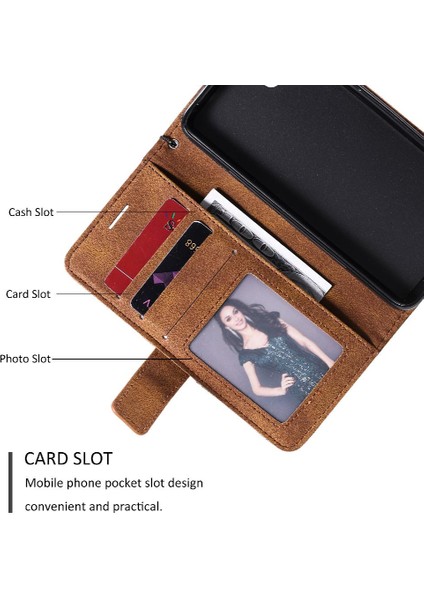 Huawei Huawei P Kart Tutucu Için Kickstand Manyetik Pu Deri Darbeye Dayanıklı (Yurt Dışından) indirimleri