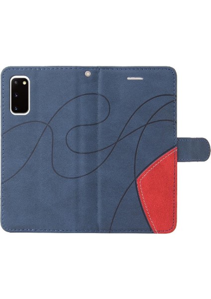 Samsung Galaxy S20 Için Kılıf Pu Deri Flip Folio Kılıf Kickstand Iki Renkli (Yurt Dışından) indirimleri
