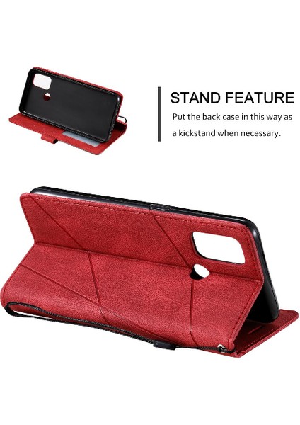 Oppo A53 2020 Kart Tutucu Için Kickstand Manyetik Darbeye Cüzdan Pu (Yurt Dışından) fırsatları