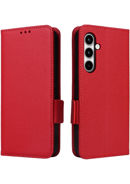 Samsung Galaxy A35 5g Manyetik Yan Toka Pu Deri Cüzdan Kart (Yurt Dışından)