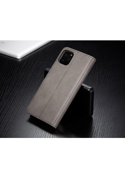 Iphone 11 Için Kılıf Pro Max Tutucu ile Buzağı Doku Yatay Flip Case (Yurt Dışından)