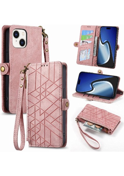 IPhone 15 Için Flip Case Artı Basit Iş Cüzdan Darbeye Kapak Çevirin (Yurt Dışından)