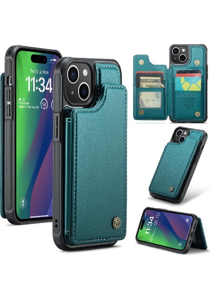 IPhone 15 Artı Kickstand Ince Darbeye Dayanıklı Durumda Pu (Yurt Dışından)