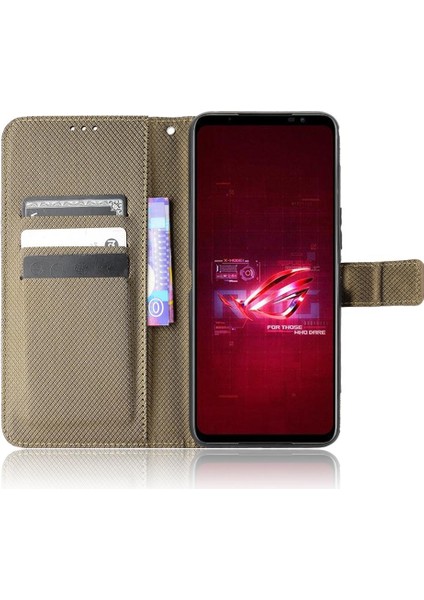 Asus Rog Telefon 6 Kickstand Manyetik Cüzdan Kapak Kart Tutucu Için Kılıf (Yurt Dışından)
