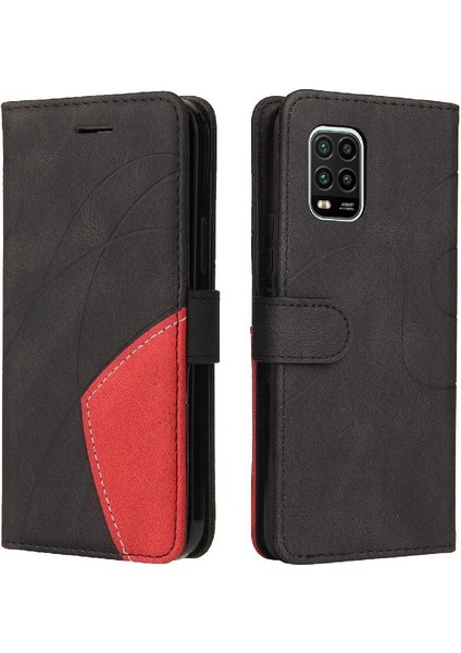 Kart Yuvası Standı Kickstand Koruyucu Pu Flip ile Xiaomi 10 Lite Için Kılıf (Yurt Dışından)