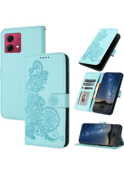 Motorola Moto G84 5g Kickstand Koruyucu Pu Deri Manyetik Kılıf (Yurt Dışından)
