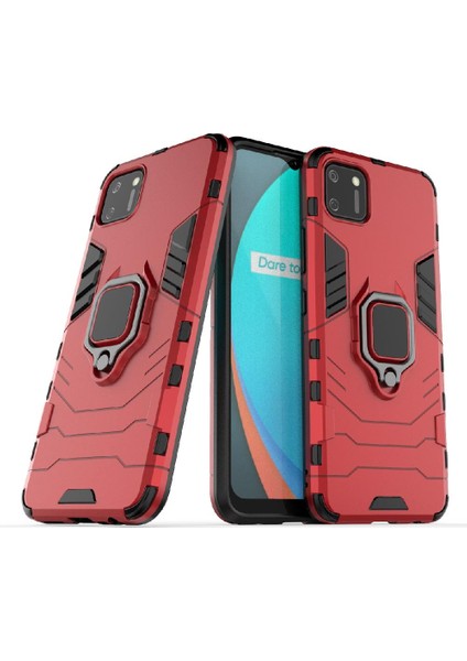 Realme C11 Için Kılıf 360 &deg; Dönen Halka Darbeye Kapak Kickstand Askeri (Yurt Dışından) indirimleri