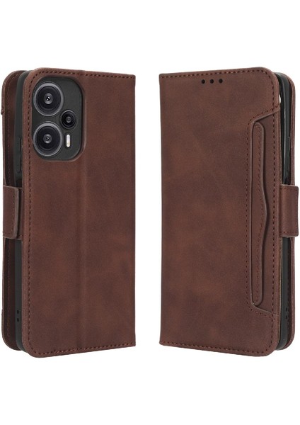 Xiaomi Poco F5 5g Için Kılıf Ayarlanabilir Ayrılabilir Kart Tutucu Manyetik Kapatma Deri Cüzdan Kapak (Yurt Dışından) fırsatları