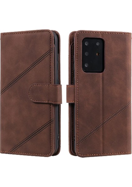 Samsung Galaxy S20 Ultra Pu Deri Manyetik Kart Tutucu Cüzdan (Yurt Dışından)