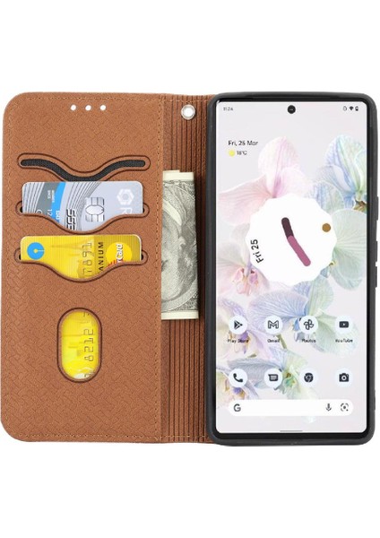Google Piksel 8 Flip Folio Kitap Kredi Kartı Tutucu Pu Deri El Için Kılıf (Yurt Dışından) indirimleri