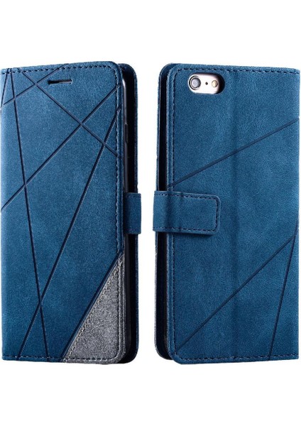 IPhone 6 Için Kılıf Artı/6s Artı Manyetik Pu Deri Kart Tutucu Kickstand (Yurt Dışından)