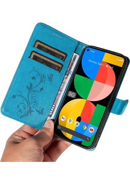 El Kayışı ve Kart Yuvası Kabartmalı Kelebek ile Google Pixel 6A Için Kılıf (Yurt Dışından) indirimleri