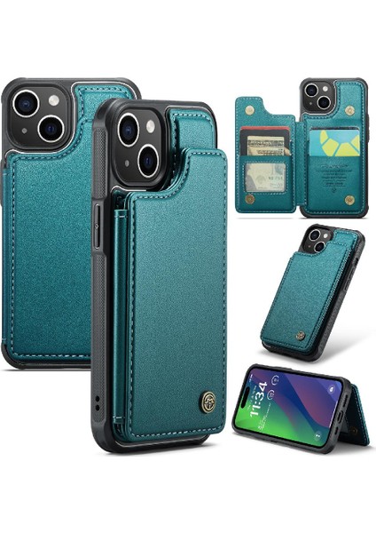 IPhone 15 Için Caseme Cüzdan Durumda Kickstand Pu Deri Kart Tutucu Ince (Yurt Dışından)